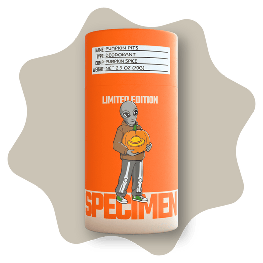 Specimen natural deodorant Plant-based, all-natural deodorant with plastic-free packaging for an eco-friendly and refreshing underarm experience Pumpkin Spice 